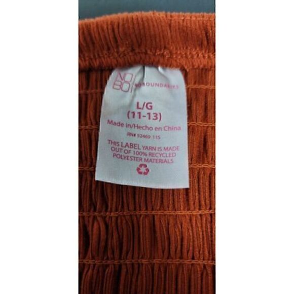 No Boundaries Knit Spaghetti Strap Dress Color Orange Size Large - Picture 7 of 7